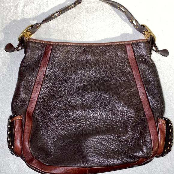 Brown Leather Michael Kors Shoulder Purse - Picture 3 of 4